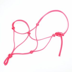Różowy halter — przykładowe wykonanie
